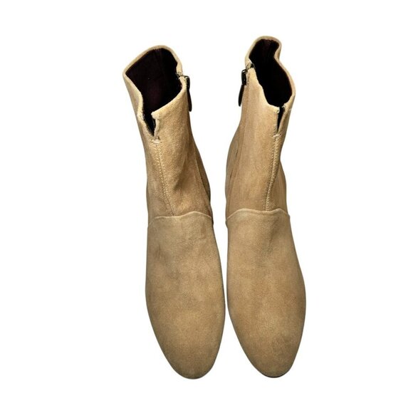 Franco Sarto Pia Bootie Cookie Tan Suede Women's size 8 NEW - Picture 4 of 7
